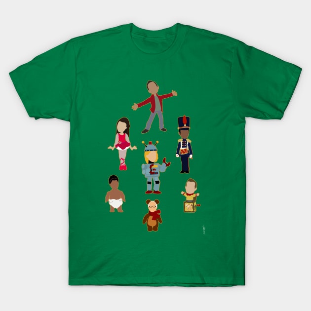 Uncontrollable Christmas (Vertical) T-Shirt by doctorheadly